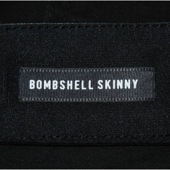 Torrid Premium Women's Black Distressed Jeans Size 22 Bombshell Skinny Stretch - Picture 9 of 10